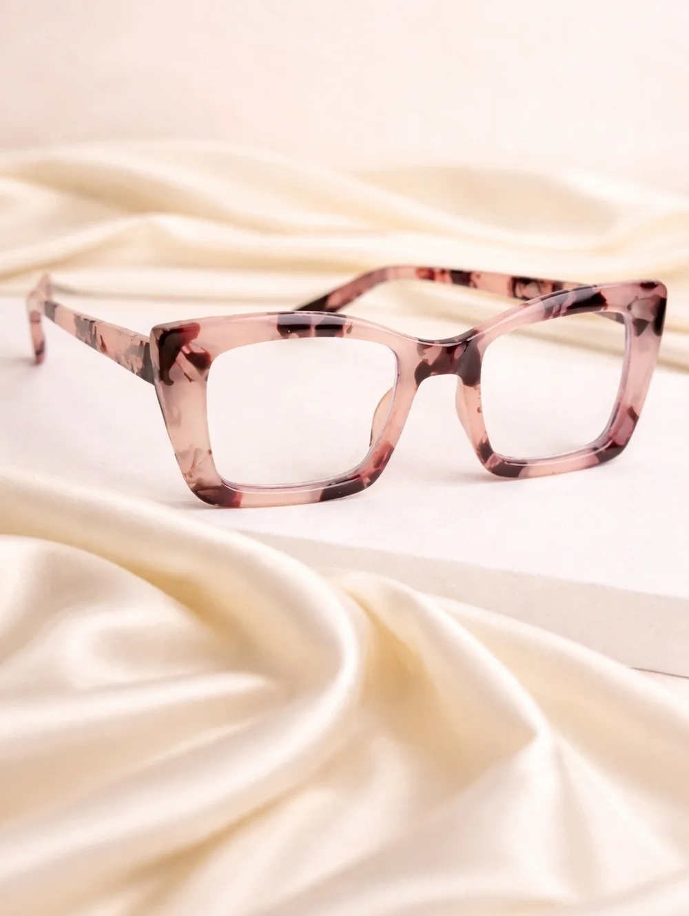 +2.00 Oversized Square reading glasses Oprah style Blue light blocking